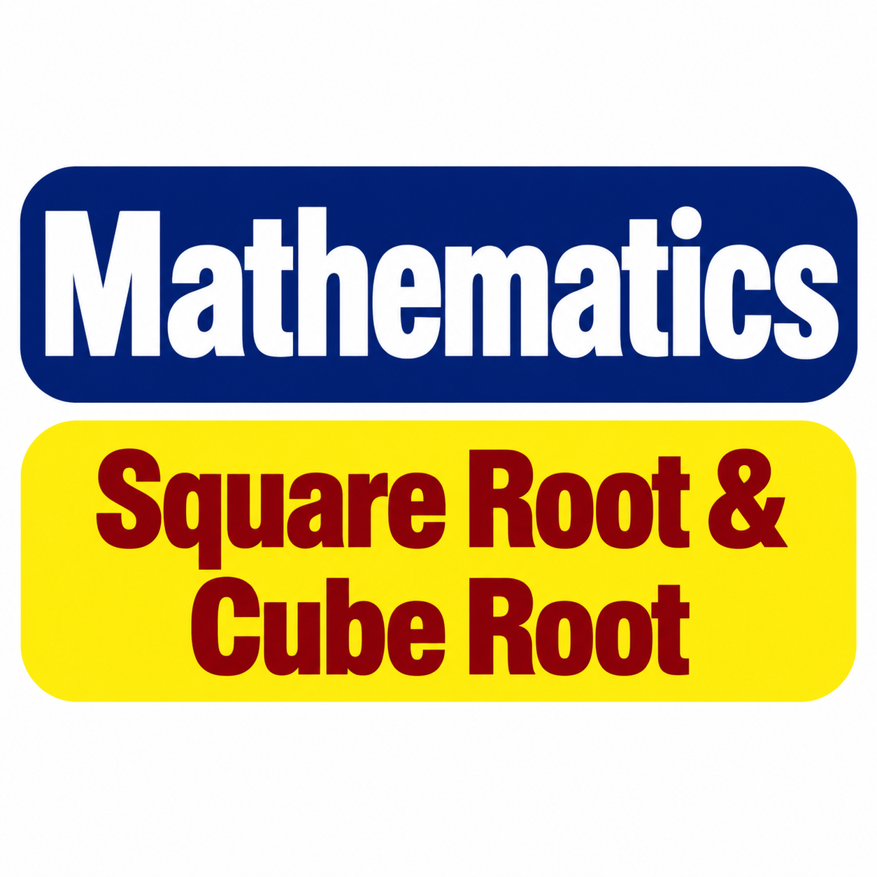 Square Root & Cube Root Free Test-1